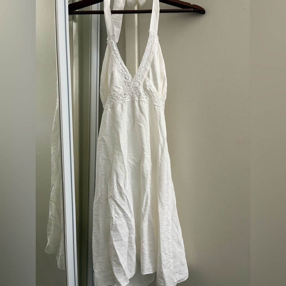 Brandy Melville white halter dress